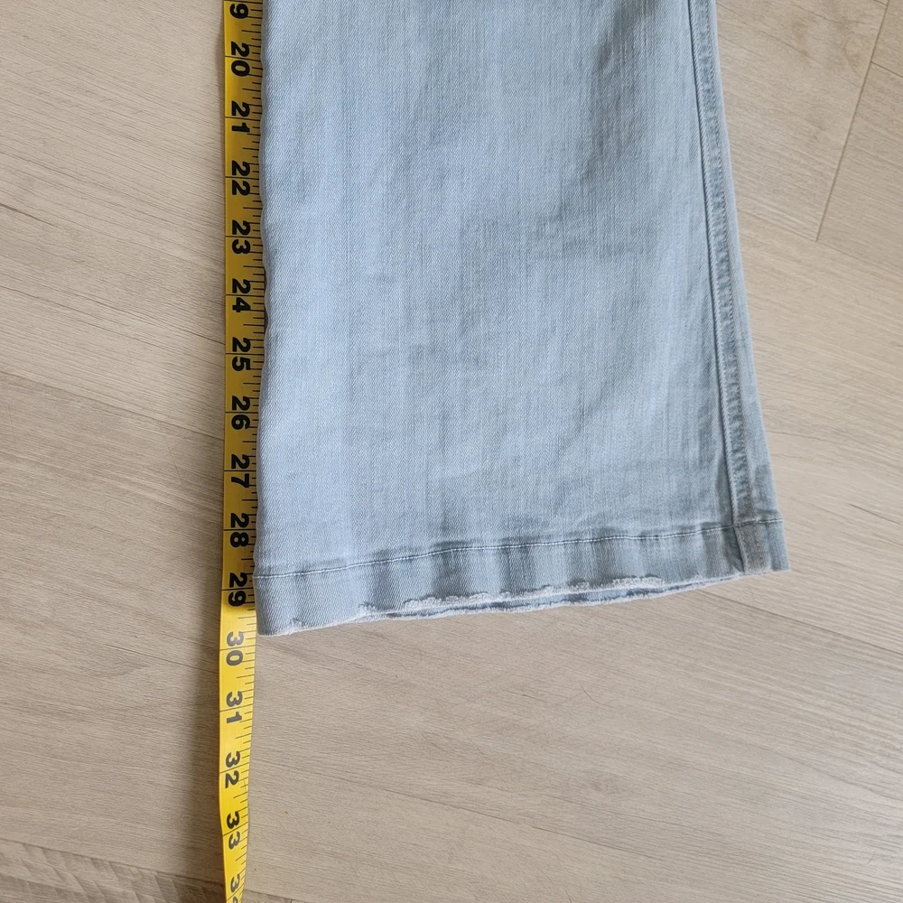 SPANX Blue Flare Wide Leg Jeans Classic Denim - Picture 11 of 13